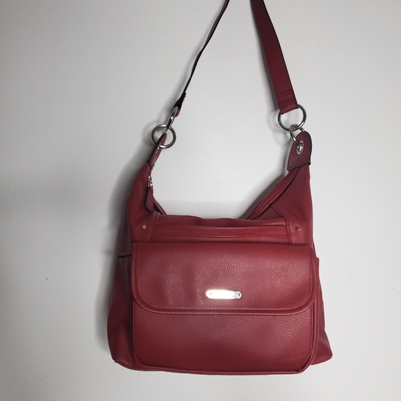 Rosetti Red Shoulder Bag Casual Chic Purse Faux Leather Hand Bag Valentines Day - Picture 12 of 12